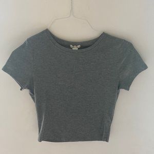 Grey crop top